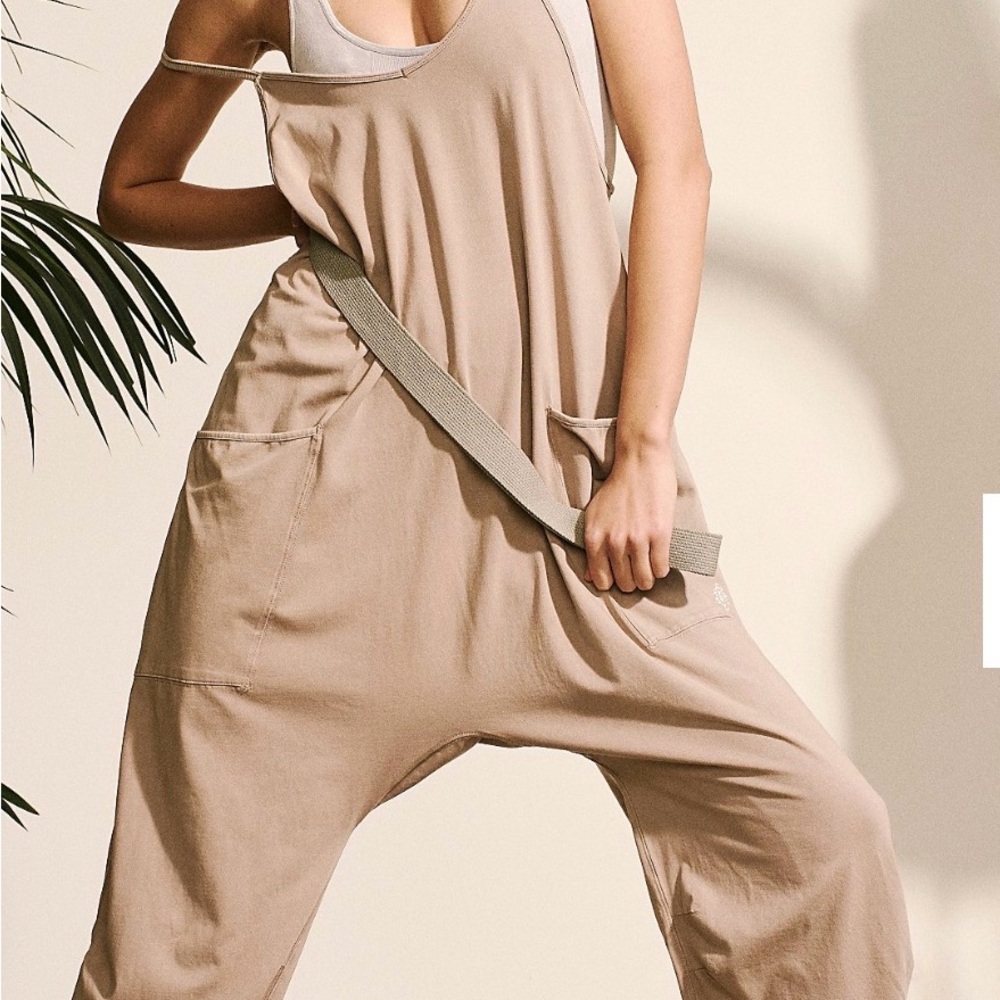 FP Movement by Free People Beige Jumpsuit